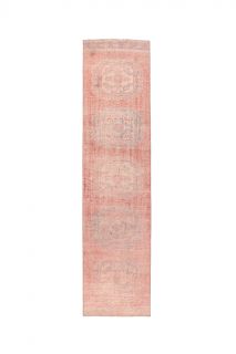 Vintage Pink Runner Rug - Thumbnail