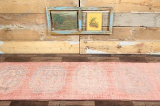 Vintage Pink Runner Rug - Thumbnail