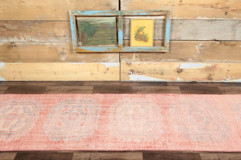 Vintage Pink Runner Rug