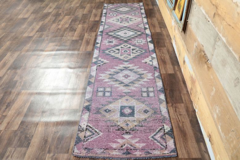 Vintage Purple Runner Rug