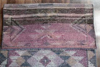 Vintage Purple Runner Rug - Thumbnail