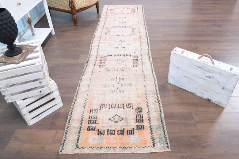 3x11 Wool Antique Runner Rug