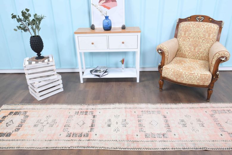 3x11 Wool Antique Runner Rug