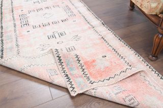 3x11 Wool Antique Runner Rug - Thumbnail