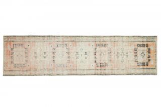 3x11 Wool Antique Runner Rug - Thumbnail