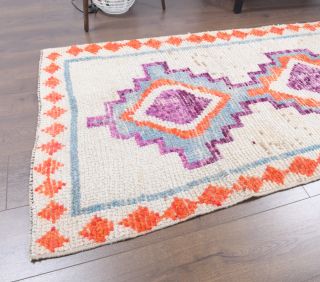 3x11 Wool Vintage Runner Rug - Thumbnail