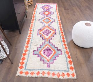 3x11 Wool Vintage Runner Rug - Thumbnail