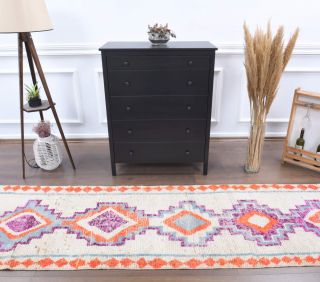 3x11 Wool Vintage Runner Rug - Thumbnail