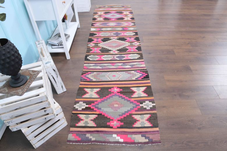 3x11 Wool Vintage Runner Rug