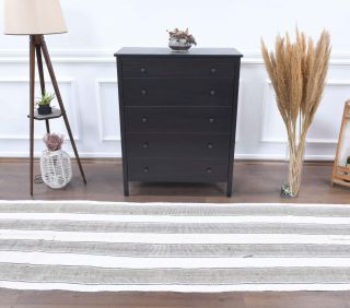 3x11 Wool Vintage Runner Rug - Thumbnail