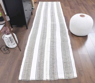 3x11 Wool Vintage Runner Rug - Thumbnail