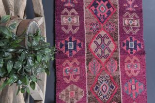 3x11 Hand-Knotted Vintage Runner Rug - Thumbnail