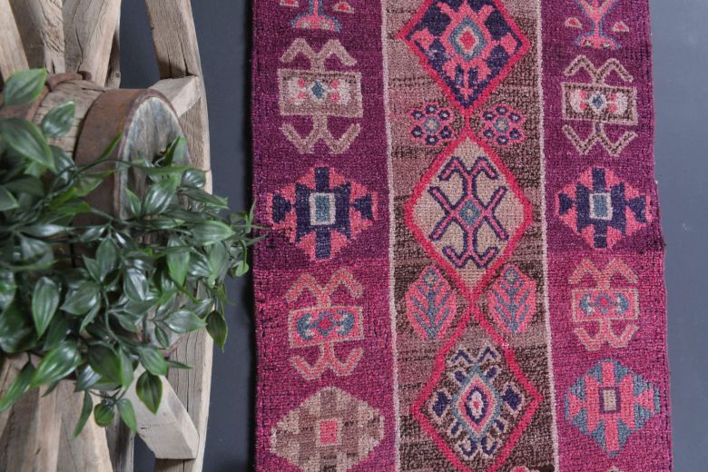 3x11 Hand-Knotted Vintage Anatolian Runner Rug