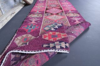 3x11 Hand-Knotted Vintage Anatolian Runner Rug - Thumbnail