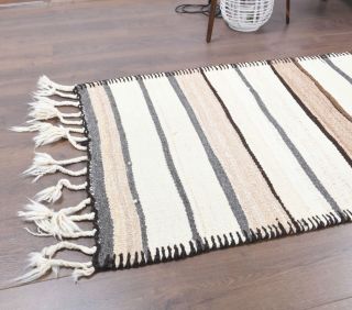 3x11 Hand-Knotted Vintage Runner Rug - Thumbnail