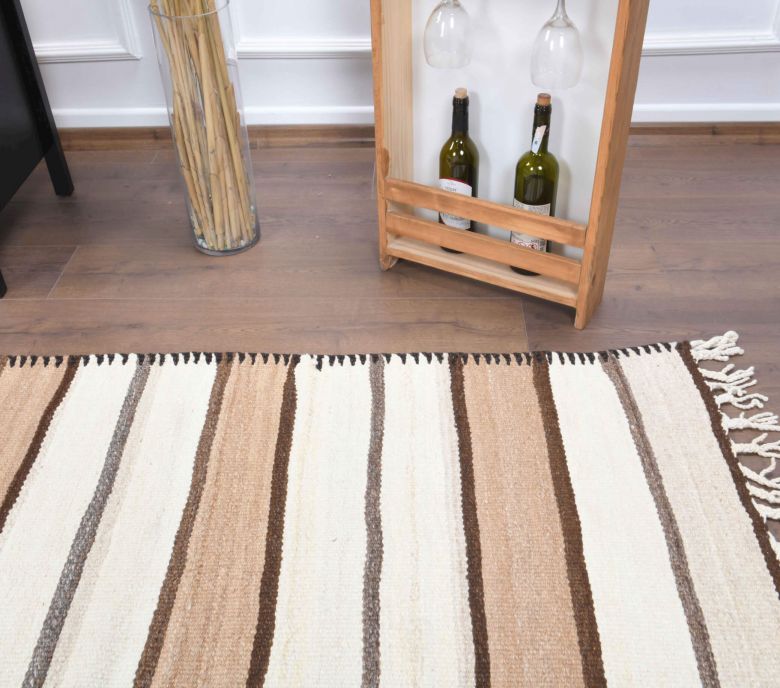 3x11 Hand-Knotted Vintage Runner Rug