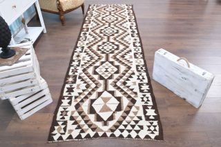 3x11 Wool Vintage Runner Rug - Thumbnail