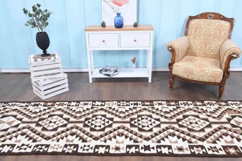 3x11 Wool Vintage Runner Rug