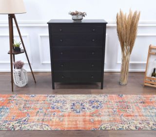 3x11 Handwoven Vintage Runner Rug - Thumbnail