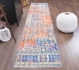 3x11 Handwoven Vintage Runner Rug - Thumbnail