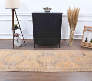 3x11 Wool Vintage Runner Rug - Thumbnail