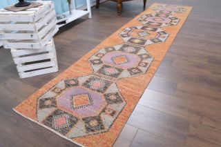 3x11 Wool Vintage Runner Rug - Thumbnail