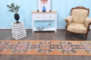 3x11 Wool Vintage Runner Rug - Thumbnail