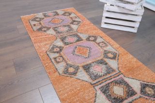 3x11 Wool Vintage Runner Rug - Thumbnail