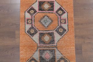 3x11 Wool Vintage Runner Rug - Thumbnail