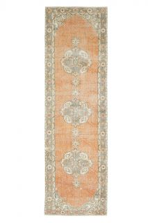 3x11 Wool Vintage Anatolian Runner Rug - Thumbnail