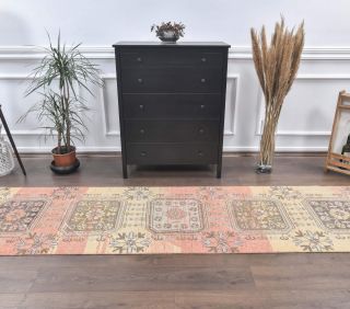 Multi Color Vintage Runner Rug - Thumbnail