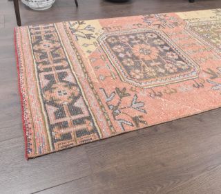 Multi Color Vintage Runner Rug - Thumbnail