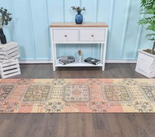 Multi Color Vintage Runner Rug - Thumbnail