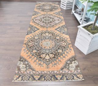 Oriental Vintage Runner Rug - Thumbnail