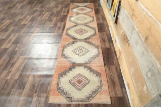 Turkish Vintage Runner Rug - Thumbnail