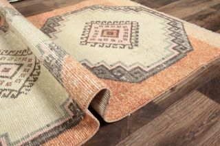 Turkish Vintage Runner Rug - Thumbnail