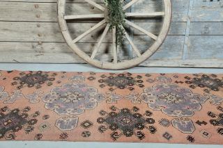 3x12 Vintage Handwoven Oriental Rug Runner - Thumbnail