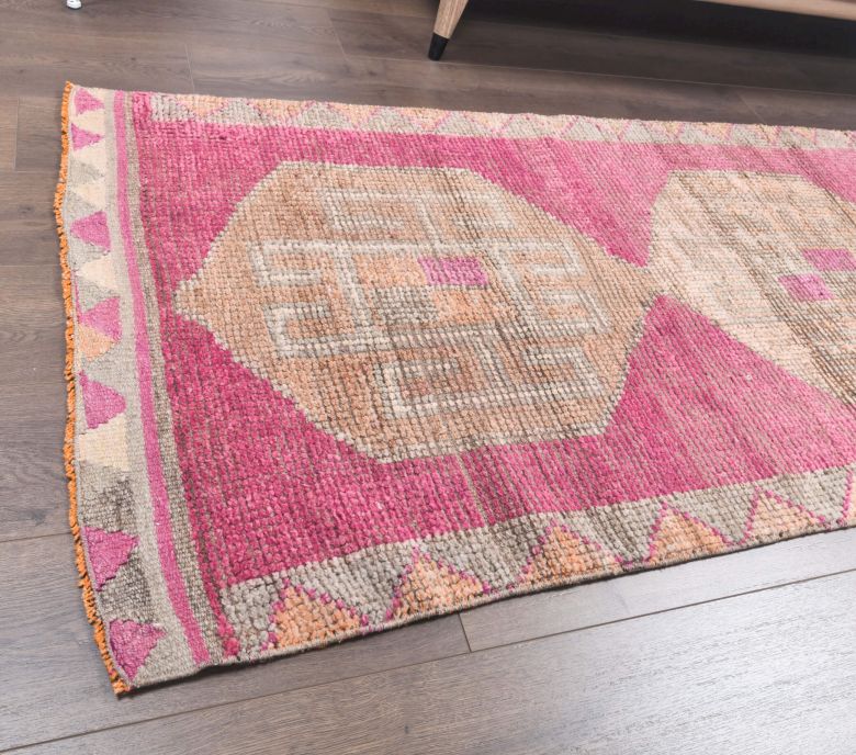 Vintage Pink Runner Rug