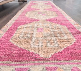 Vintage Pink Runner Rug - Thumbnail