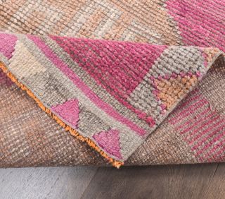 Vintage Pink Runner Rug - Thumbnail