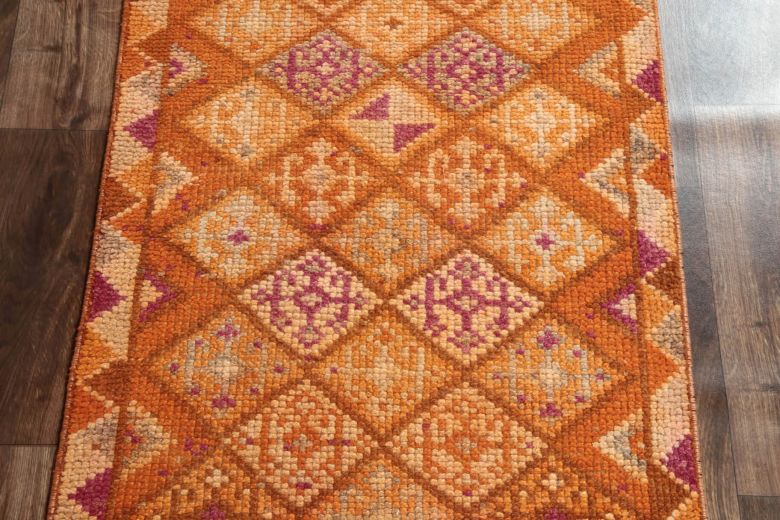 Vintage Orange Runner Rug