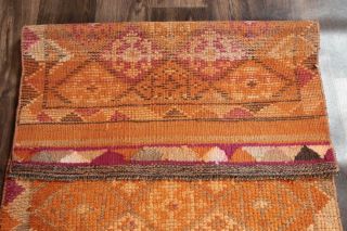 Vintage Orange Runner Rug - Thumbnail