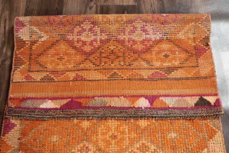 Vintage Orange Runner Rug