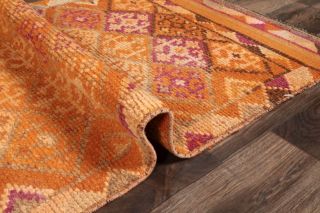 Vintage Orange Runner Rug - Thumbnail