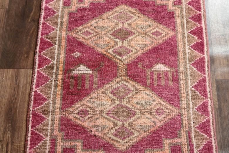 Vintage Purple Runner Rug