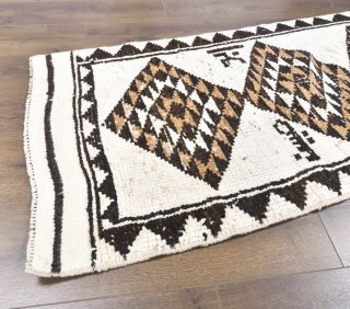 Beige Vintage Runner Rug - Thumbnail