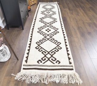 Beige Vintage Runner Rug - Thumbnail