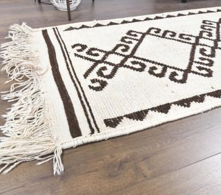 Beige Vintage Runner Rug - Thumbnail