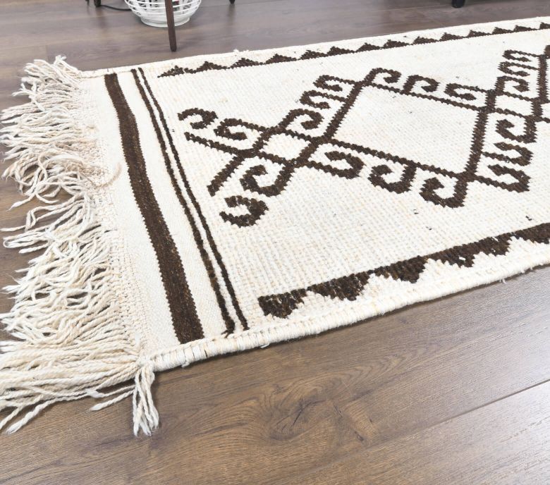 Beige Vintage Runner Rug