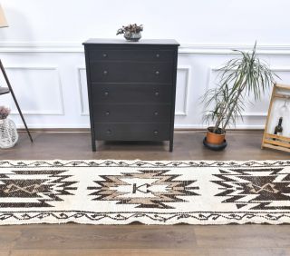 Handmade Vintage Runner Rug - Thumbnail